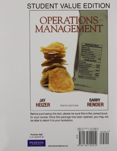 Book Operations Management, Student Value Edition and MyOMLab with Pearson eText -- Access Card Package (10th Edition) free