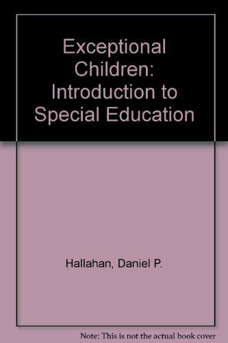 Book Exceptional Children: Introduction to Special Education free