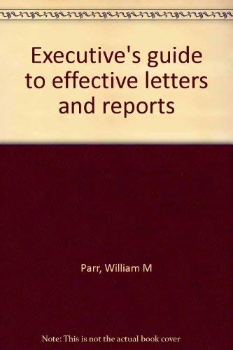 Book Executive's guide to effective letters and reports free