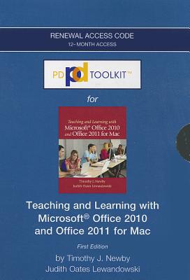 Book Pdtoolkit -- 12-month Extension Standalone Access Card (cs Only) -- For Teaching And Learning With Microsoft Office 2010 And Office 2011 For Mac (pd Toolkit (access Codes)) free