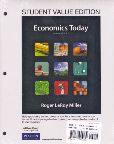 Book Student Value Edition for Economics Today plus NEW MyEconLab with Pearson eText -- Access Card Package (2-semester access) (16th Edition) free