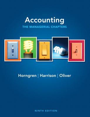Book Accounting, Chapters 14-24 Managerial Chapters + New Myaccountinglab With Pearson Etext free