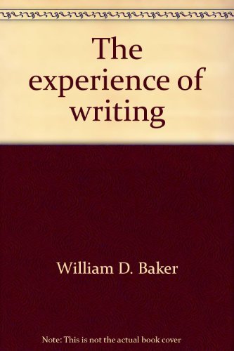 Book The experience of writing, free