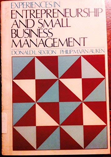 Book Experiences in entrepreneurship and small business management free