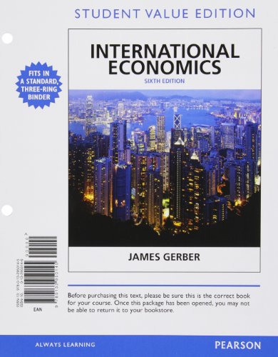 Book International Economics, Student Value Edition (6th Edition) (The Pearson Series in Economics) free