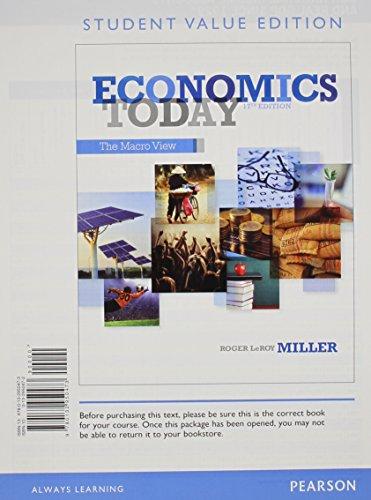 Book Economics Today: The Macro View, Student Value Edition (17th Edition) free