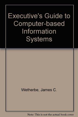 Book Executive's guide to computer-based information systems free