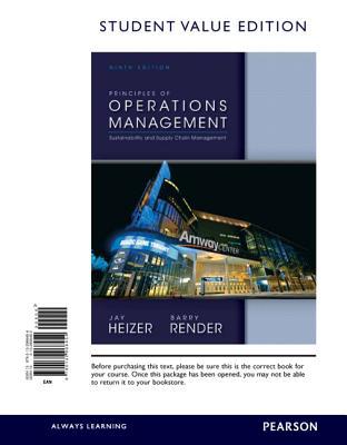 Book Principles of Operations Management, Student Value Edition free