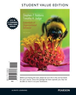 Book Essentials of Organizational Behavior, Student Value Edition (12th Edition) free