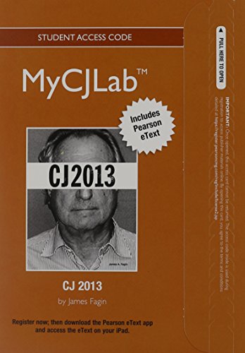 Book MyCJLab with Pearson eText -- Access Card -- for CJ 2013 free