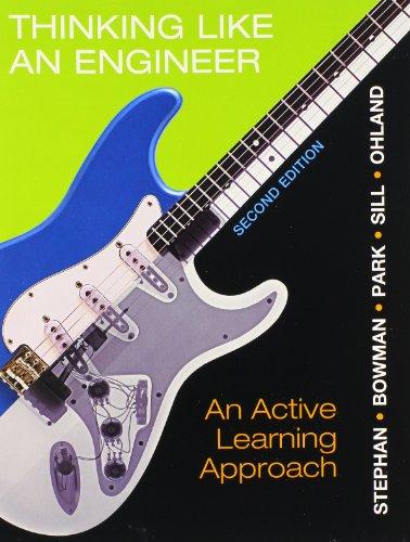 Book Thinking Like an Engineer with Myengineeringlab Access Code: An Active Learning Approach free