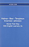 Book Words Their Way: With English Learners, 2e free