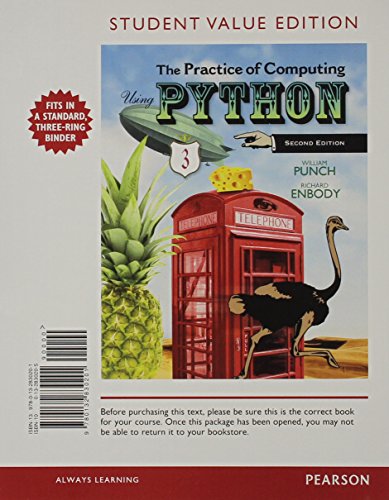 Book Student Value Edition for The Practice of Computing Using Python Plus MyProgrammingLab with Pearson eText -- Access Card Package (2nd Edition) free