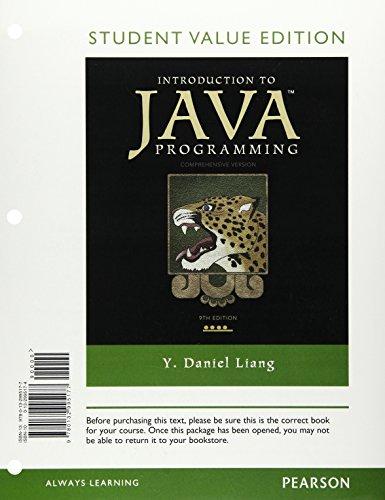 Book Introduction to Java Programming free