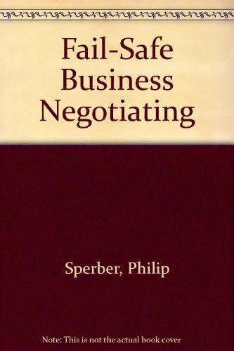 Book Fail-safe Business Negotiating free