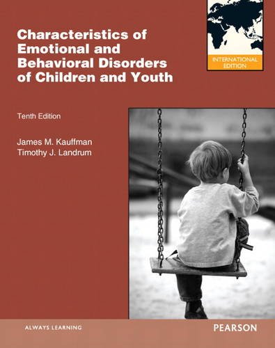 Book Characteristics of Emotional and Behavioral Disorders of Children and Youth free