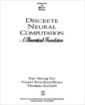 Book Discrete Neural Computation: A Theoretical Foundation free