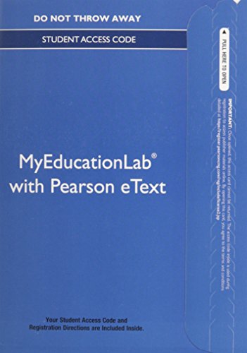 Book NEW MyEducationLab with Video-Enhanced Pearson eText -- Standalone Access Card -- for Introduction to Teaching: Becoming a Professional free