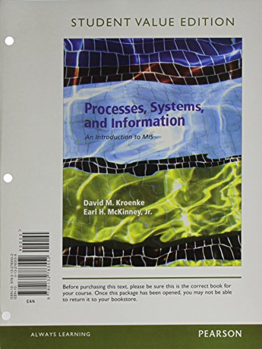 Book Processes, Systems, and Information: An Introduction to MIS free