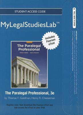 Book NEW MyLegalStudiesLab and Virtual Law Office Experience with Pearson eText -- Access Card -- for The Paralegal Professional free
