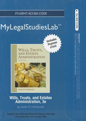 Book NEW MyLab Legal Studies and Virtual Law Office Experience with Pearson eText -- Access Card -- for Wills, Trusts, and Estates Administration free