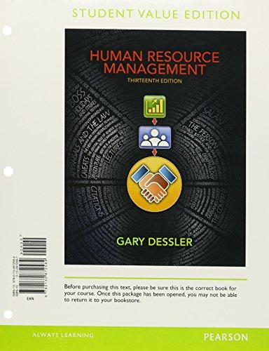 Book Human Resource Management, Student Value Edition with Student Access Code free