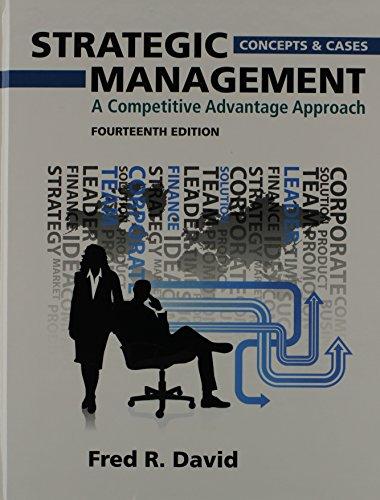 Book Strategic Management Concepts and Cases: A Competitive Advantage Approach free
