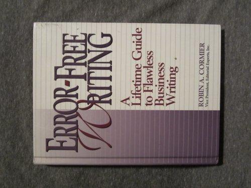 Book Error-Free Writing: A Lifetime Guide to Flawless Business Writing free