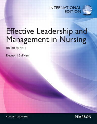 Book Effective Leadership and Management in Nursing: International Edition free