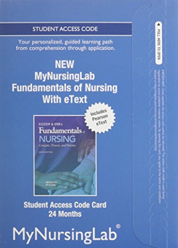 Book New Mynursinglab With Pearson Etext -- Access Card -- For Fundamentals Of Nursing (24-month Access) free