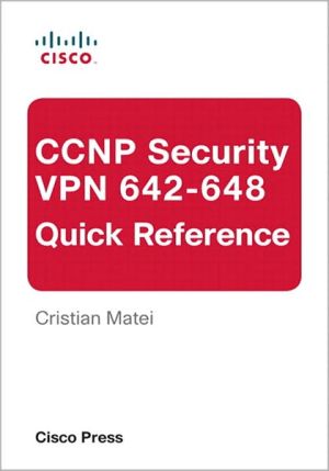 Book CCNP Security VPN 642-648 Quick Reference free