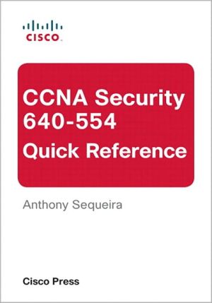 Book CCNA Security 640-554 Quick Reference free