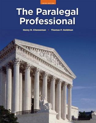 Book The Paralegal Professional + New MyLegalStudiesLab Access Code free