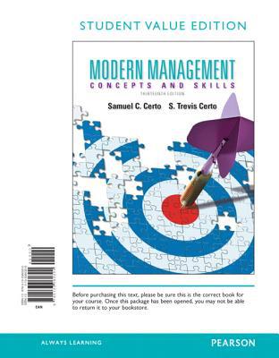 Book Modern Management, Student Value Edition (13th Edition) free