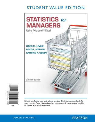 Book Statistics for Managers Using Microsoft Excel, Student Value Edition free