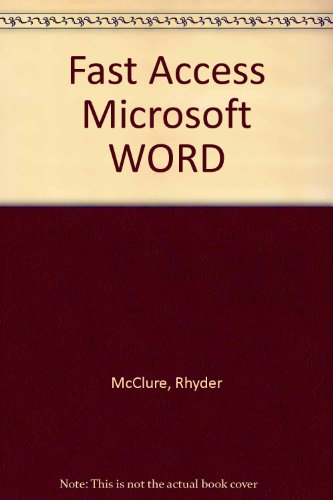 Book Fast Access/microsoft Word free