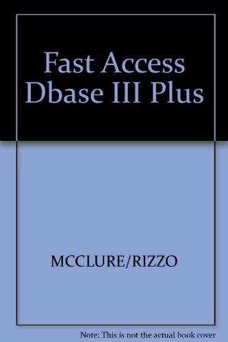 Book Fast Access dBASE III Plus free