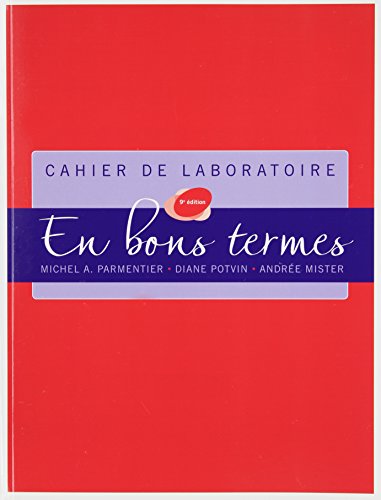 Book Lab Manual (Cahier de laboratoire) for En bons termes, Ninth Edition free