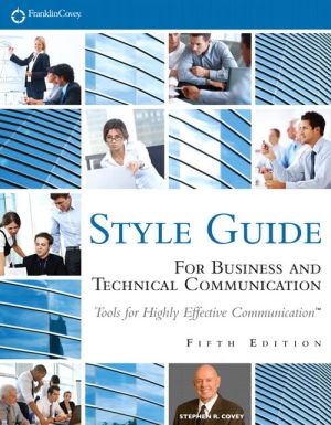 Book FranklinCovey Style Guide: For Business and Technical Communication free