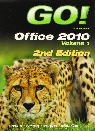 Book Go! With Microsoft Office 2010 free