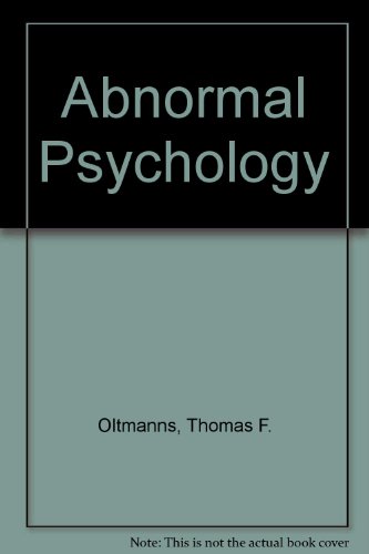 Book Abnormal Psychology free
