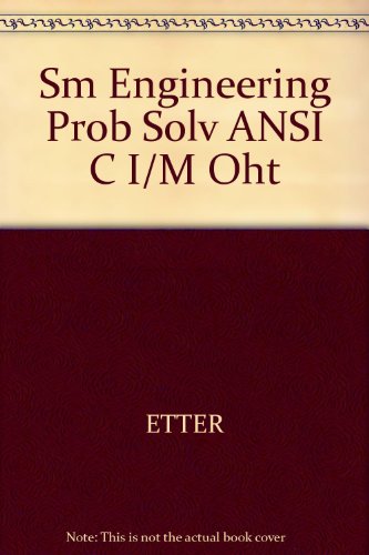 Book Sm Engineering Prob Solv Ansi C I/m Oht free