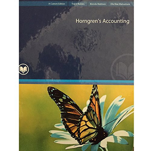 Book Horngren's Accounting 10th Edition free