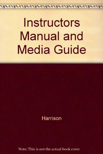Book Instructors Manual And Media Guide free