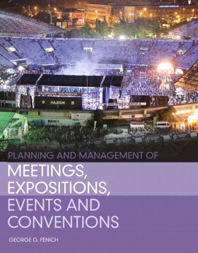 Book Planning and Management of Meetings, Expositions, Events and Conventions (2-downloads) free