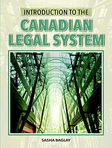 Book Introduction to the Canadian Legal System free