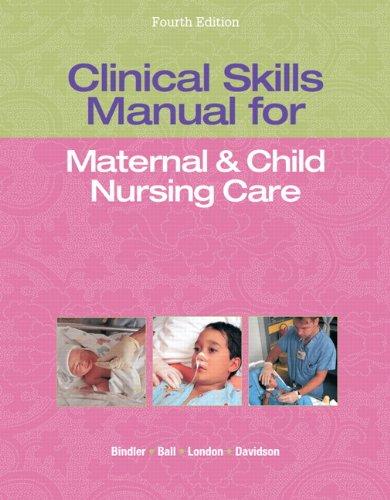 Book Clinical Skills Manual for Maternal & Child Nursing Care free