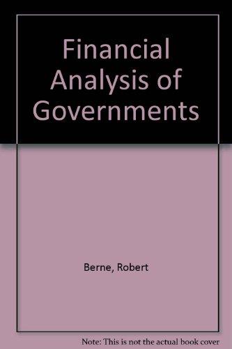 Book Financial Analysis of Governments free