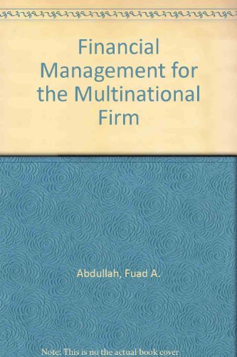 Book Financial Management for the Multinational Firm free