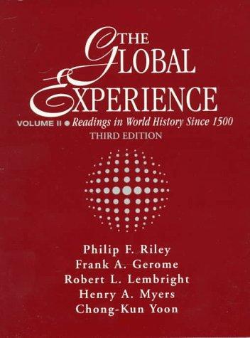 Book Global Experience: Readings in World History Since 1500, Volume II free